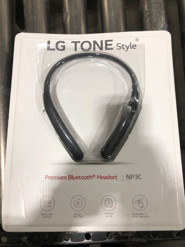 Photo 2 of  LG TONE NP3C Wireless Stereo Headset with Retractable Earbuds 