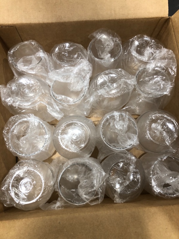 Photo 1 of 16 Count 12 oz Unbreakable Stemless Plastic Wine Champagne Glasses Elegant Durable Reusable | Shatterproof Indoor Outdoor Ideal for Home, Office, Bars, Wedding, Bridal Baby Shower, (16)