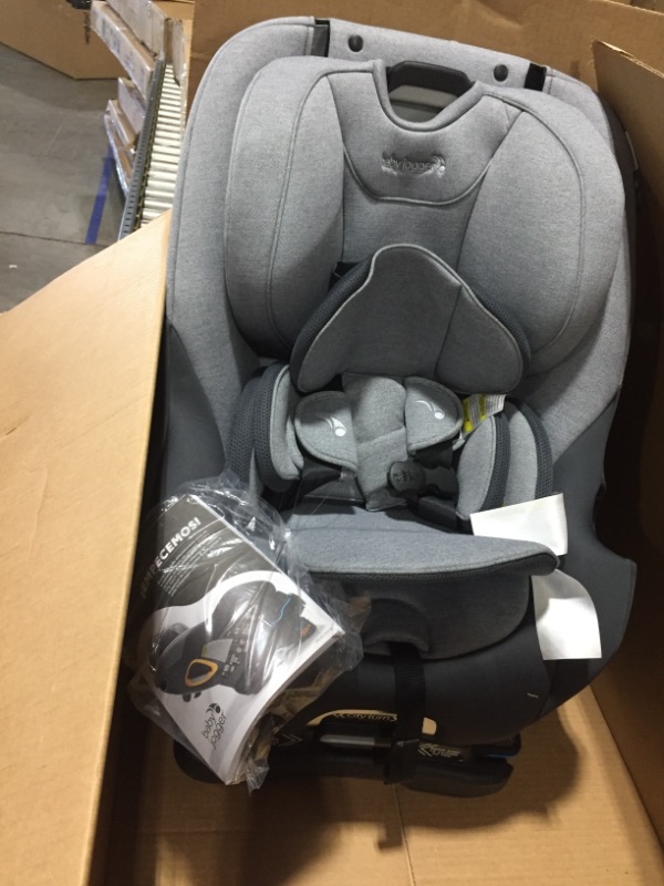 Photo 2 of Baby Jogger City Turn Rotating Convertible Car Seat | Unique Turning Car Seat Rotates for Easy in and Out, Phantom Grey