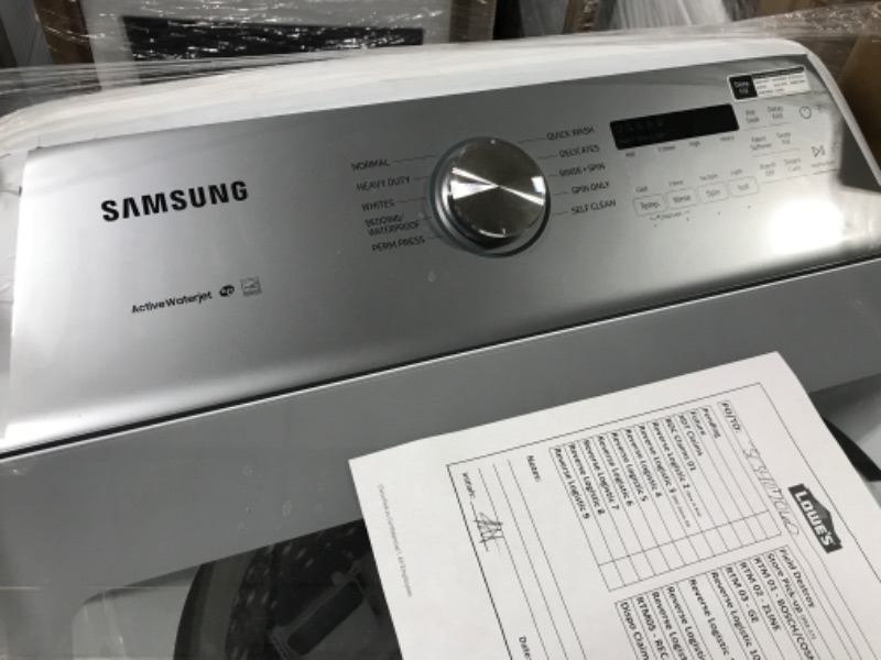 Photo 1 of Samsung 5-cu ft High Efficiency Impeller Top-Load Washer (White) ENERGY STAR
