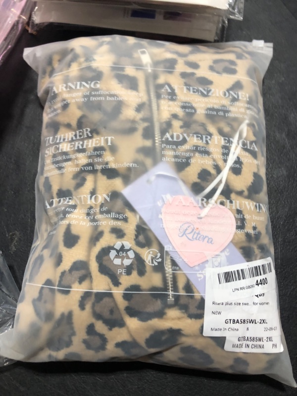 Photo 1 of 2xl cheeta print jacket 