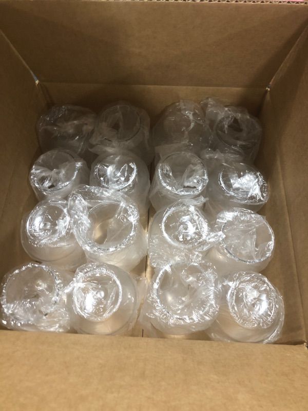 Photo 1 of 16 Count 12 oz Unbreakable Stemless Plastic Wine Champagne Glasses Elegant Durable Reusable | Shatterproof Indoor Outdoor Ideal for Home, Office, Bars, Wedding, Bridal Baby Shower, (16)