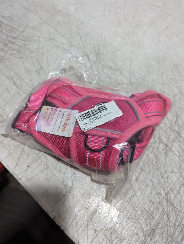 Photo 1 of PoyPet Reflective Soft Breathable Mesh Dog Harness No Choke Double Padded Vest Adjustable(Fuchsia,M) 
