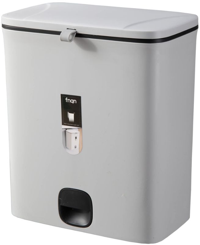 Photo 1 of Sooyee Trash Can Kitchen,Compost Bin with Inner Barrel for Counter Top or Under Sink,10 Liter Trash Bin,Compactor Trash Can with Lid,Compost Bin Kitchen/Bathroom/Bedroom/Office,Gray