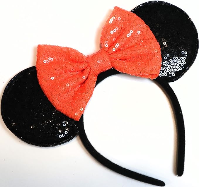 Photo 1 of Halloween Orange Mickey Ears, Halloween Orange Minnie Ears, Mickey Ears, Halloween Ears, Halloween Minnie Ears,
