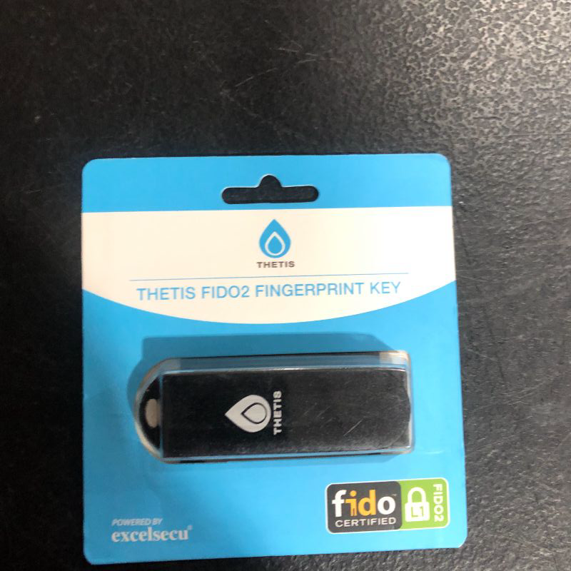 Photo 2 of Thetis FIDO2 Security Key Fingerprint USB A, Two Factor Authenticator, Multi-Layered Protection HOTP / U2F Compatible Windows, MacOS, Gmail, Linux for Office Business - Black