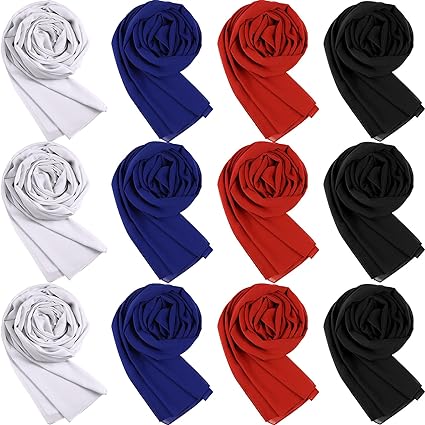 Photo 1 of Wesiti 12 Pcs Women Chiffon Silk Scarf Shawl Wrap Soft Lightweight Solid Color Chiffon Hijab Scarf Long Fashion Scarves for Women Evening Dresses (Elegant Colors) 