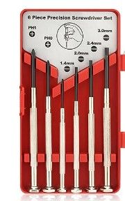 Photo 1 of 6PCS Red Mini Screwdriver Set
