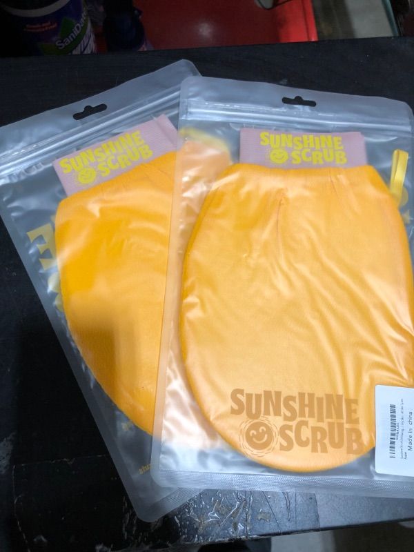 Photo 1 of 2 Sunshine scrub exfoliating mitt 