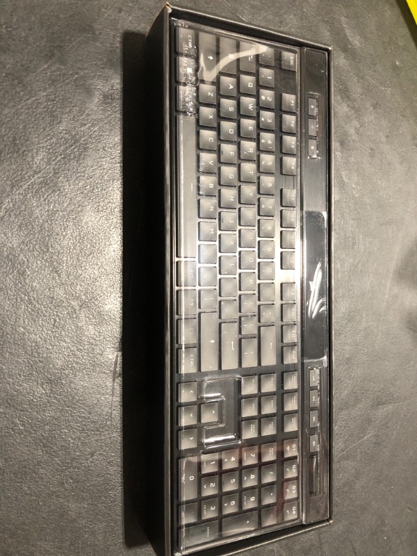 Photo 2 of Corsair K100 AIR Wireless RGB Mechanical Gaming Keyboard - Ultra-Thin, Sub-1ms Slipstream , Low-Latency Bluetooth, Cherry MX Ultra Low Profile Keyswitches - NA Layout, QWERTY - Black K100 AIR WIRELESS CHERRY MX Ultra Low Profile Switches