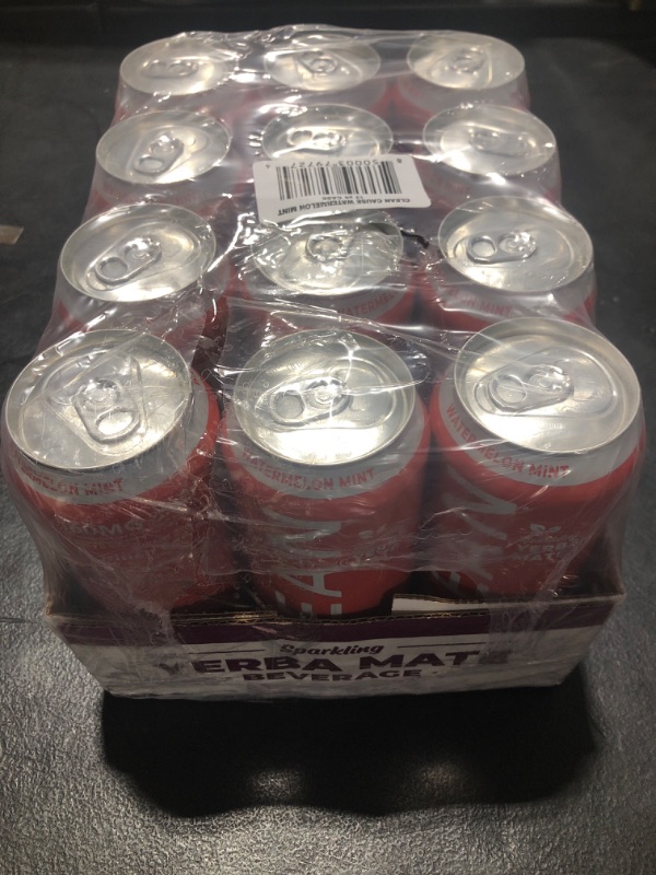 Photo 2 of (12 Cans) CLEAN Cause Watermelon Mint Organic Sparkling Yerba Mate Tea - Organic, Low Calorie Low Sugar (160mg Caffeine), 16 Fl Oz - 50 PROFITS SUPPORT RECOVERY FROM ALCOHOL DRUG ADDICTION (expires:01.29.25)