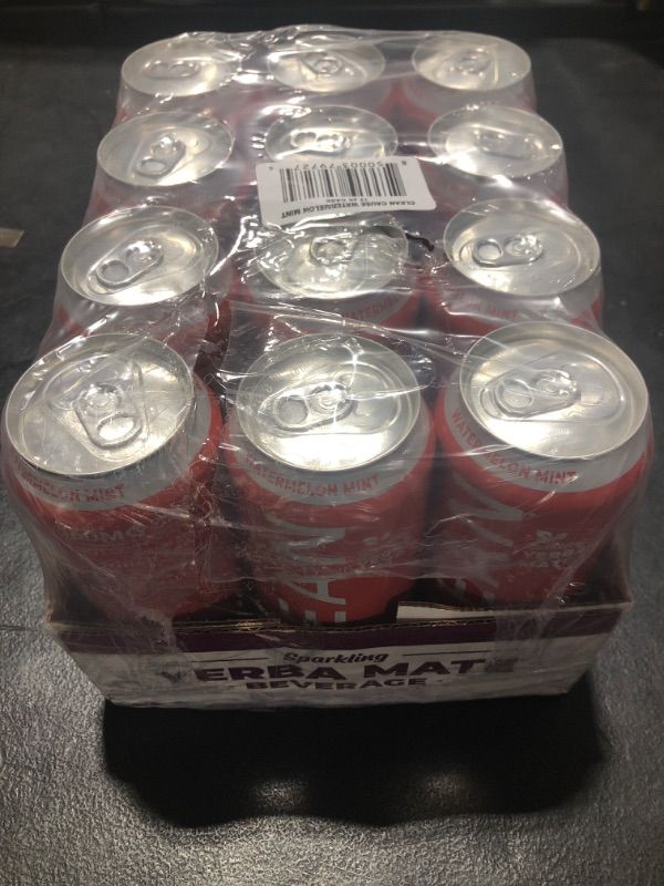 Photo 2 of (12 Cans) CLEAN Cause Watermelon Mint Organic Sparkling Yerba Mate Tea - Organic, Low Calorie Low Sugar (160mg Caffeine), 16 Fl Oz - 50 PROFITS SUPPORT RECOVERY FROM ALCOHOL DRUG ADDICTION (expires: 01.29.2025)