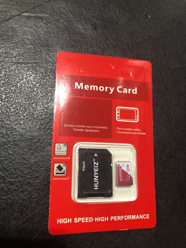Photo 2 of 512GB Micro SD Card Waterproof Memory Card High Speed Flash Card for Smartphone/Tablet/Game Console/Security Camera