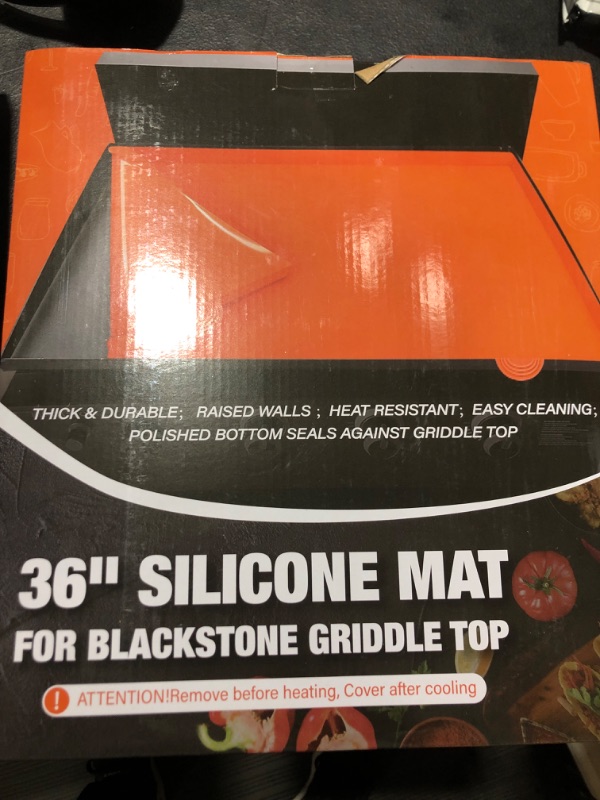 Photo 2 of 36" Food Grade Silicone Griddle Mat for Blackstone Griddle Accessories, Food Grade Silicone Griddle Cover for Blackstone Accessories Protect Your Griddle from Insects Rust 36YC