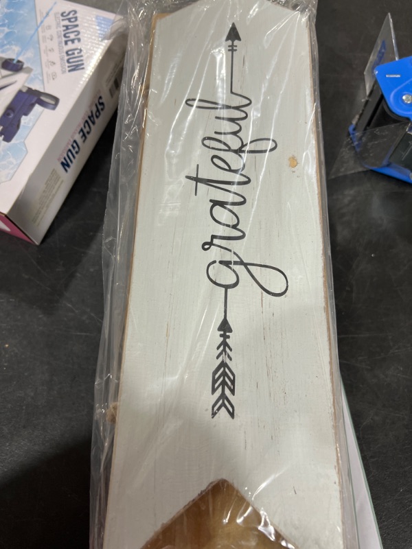 Photo 1 of Hanging Wall Sign 3-Set | Rustic Wall Decor, Welcome Sign Wall Art | Farmhouse Home Living Room Kitchen Decorations | House Warming Presents for Couple (Blue Heather)