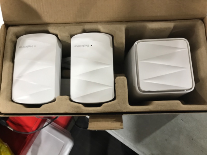 Photo 2 of Meshforce M3 Mesh WiFi System, Mesh Router for Wireless Internet, Up to 4500 sq.ft ?6+ Rooms? Whole Home Coverage, WiFi Router Replacement, Parental Control, Plug-in Design (1 WiFi Point & 2 Dots) 1 WiFi Point + 2 WiFi Dots