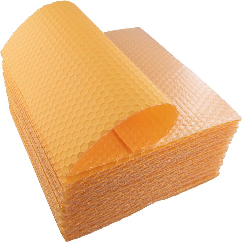 Photo 1 of Kraft Hexagonal Bubble Cushion Wrap (12X16") 25 Pack?, Yellow