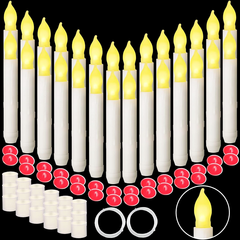 Photo 1 of 48 Pcs Floating Flameless Candle Sticks Flickering Wedding Candle