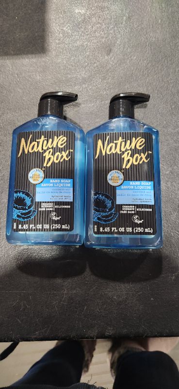 Photo 2 of 2 pack Nature Box Liquid Hand Soap - for Hydrated Hands, with 100% Cold Pressed Coconut Oil, 8.45 Ounce
