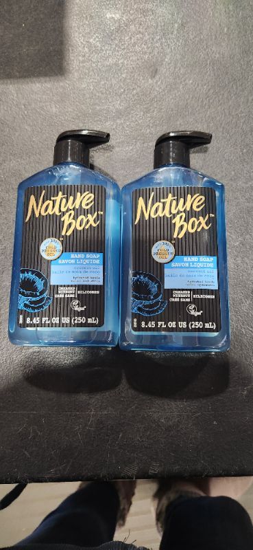 Photo 2 of 2 pack of Nature Box Liquid Hand Soap - for Hydrated Hands, with 100% Cold Pressed Coconut Oil, 8.45 Ounce
