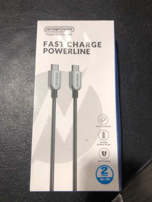 Photo 2 of Limited-time deal: NTONPOWER USB C Cable, 6.6FT 2-Pack 100W Type C to Type C Cable, Silicone C to C Type Fast Charging Cable for MacBook Pro/Air, Charger Cord for iPad Pro/Air Samsung Galaxy Pixel, Switch, Steam Deck