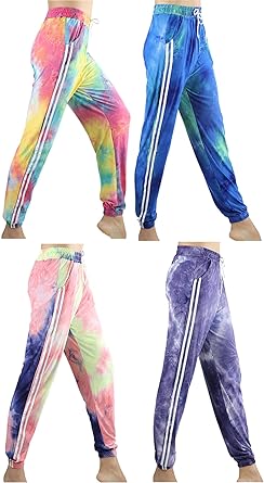 Photo 1 of Biruil Women's Joggers Sweatpant Drawstring Running Workout Soft Pockets Lounge Track Pants-4 PACK