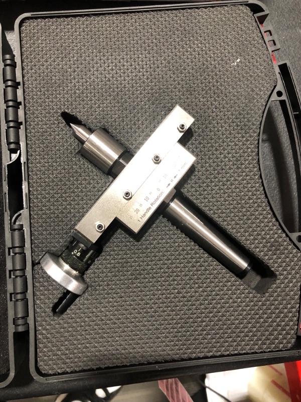 Photo 2 of Assorts' Taper Turning Attachment with Live Revolving Center For Turning Tapers on Lathe Machine II Supplied in Plastic Suitcase II Check Working Video in Description (Morse Taper 2MT)