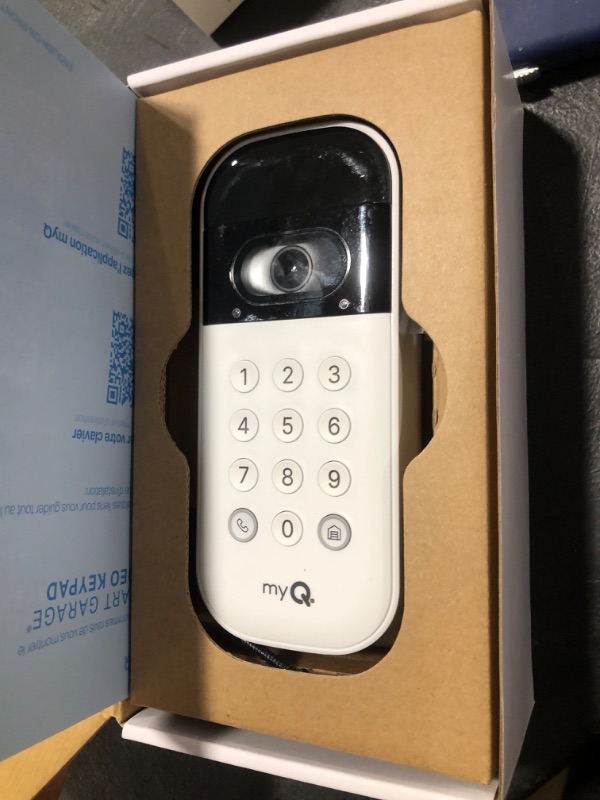 Photo 2 of myQ Smart Garage Video Keypad with camera, wifi, and smartphone control. A smart garage keypad for your smart home. Works with Chamberlain, LiftMaster, and Craftsman openers myQ Video Keypad