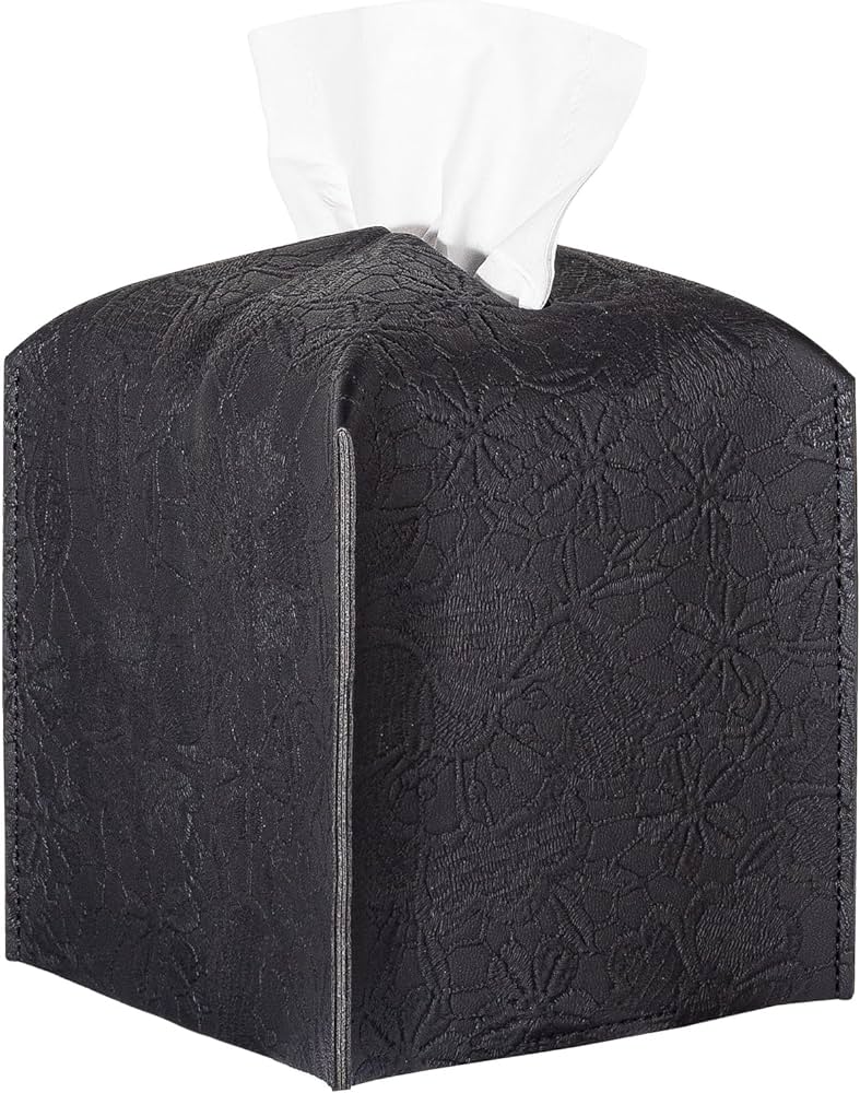 Photo 1 of 2 PACK BLACK TISSUE BOX 