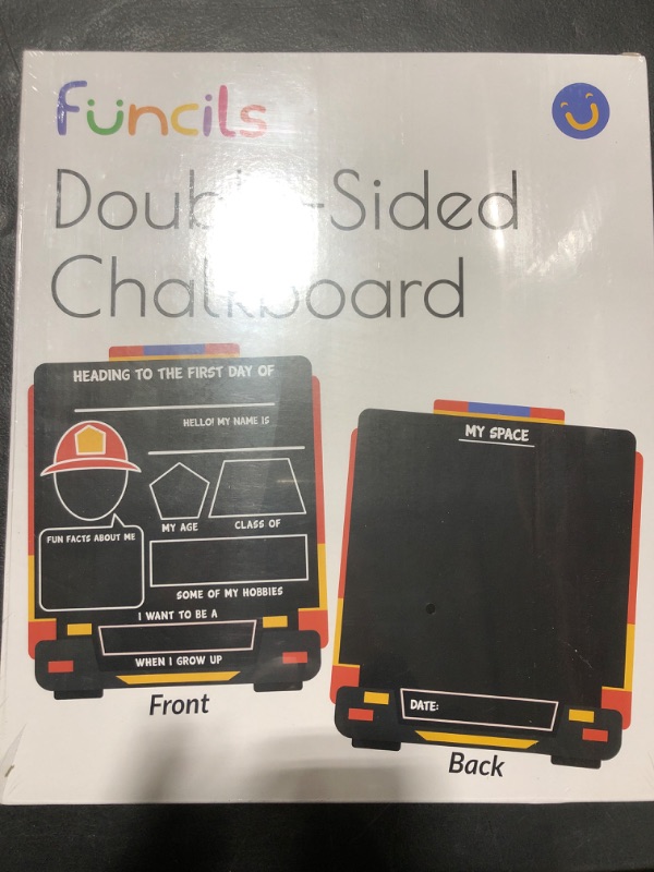 Photo 2 of Chalk Board for Kids (FireTruck, 11 x 13") + 5 Chalkboard Chalk Markers - Kids Chalkboard, No Mess Art for Kids, Craft Kits & Supplies, DIY Creative Activity, Gifts for Boys & Girls Ages 4, 5, 6, 7, 8 FireTruck Board