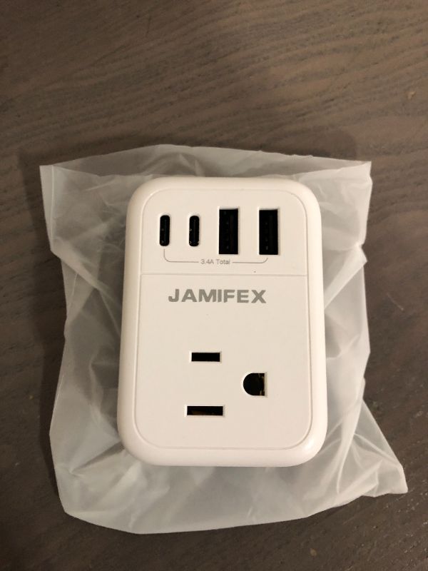 Photo 2 of Foldable UK Ireland Travel Plug Adapter, JAMIFEX 8 in 1 Type G Travel Power Adapter with 4 USB(2 USB-C) Ports and 4 Outlets,US to England Irish Hong Kong Kenya Dubai Singapore Plug Adaptor Converter