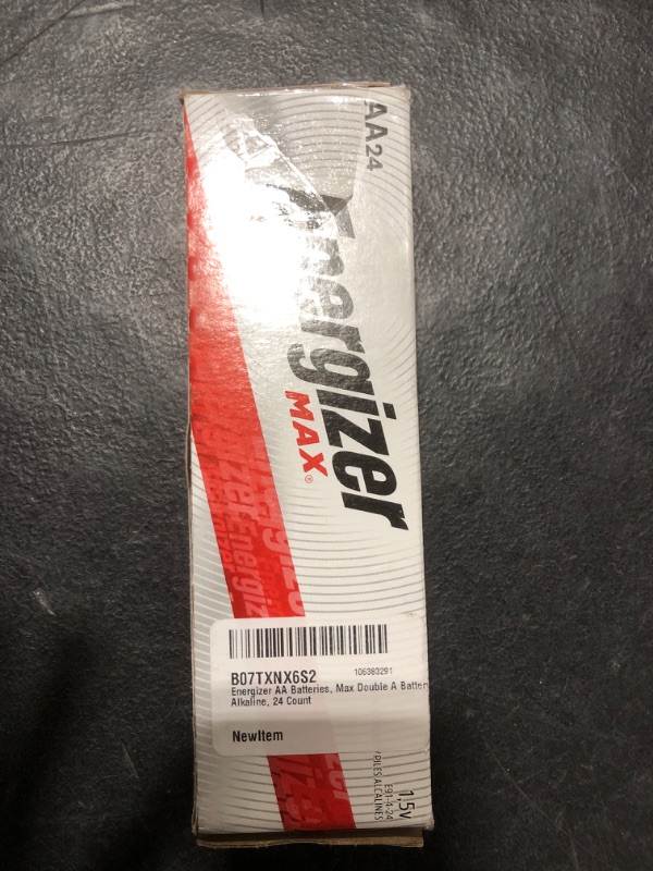 Photo 2 of Energizer AA Batteries, Max Double A Battery Alkaline, 24 Count 24 Count (Pack of 1) AA Batteries