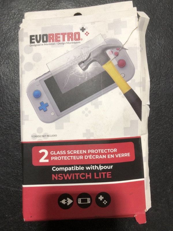 Photo 1 of 2 GLASS SCREEN PROTECTORS COMPATIBLE WITH NSWITCH LITE