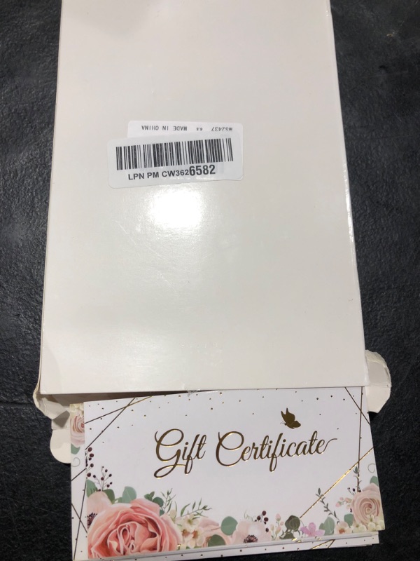 Photo 2 of 100 Pieces Blank Present Certificate for Business Double-Sided Floral Gold Foil Customer Client Paper Voucher Cards for Birthday, Salon, Spa, Restaurants, Work Business Present Card, 4.8 x 2.4 Inch