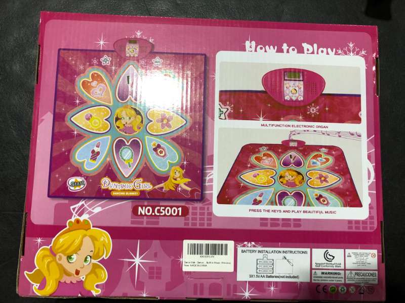 Photo 1 of DANCE MAT BUILT IN   MUSIC PRINCESS PINK AGES 3+