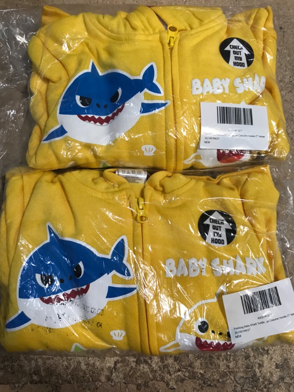 Photo 1 of 2PK- 2T TODDLERS BABY SHARK COSTUME HOODIE