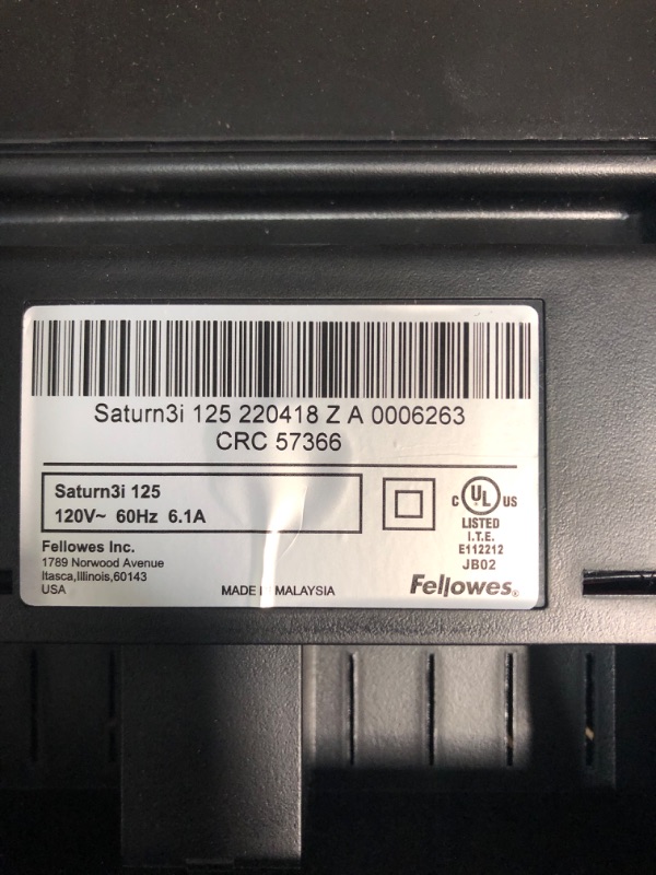 Photo 3 of ***USED BUT LIKE NEW****

Fellowes Laminator Saturn3i 125, 12.5 inch, Rapid 1 Minute Warm-Up