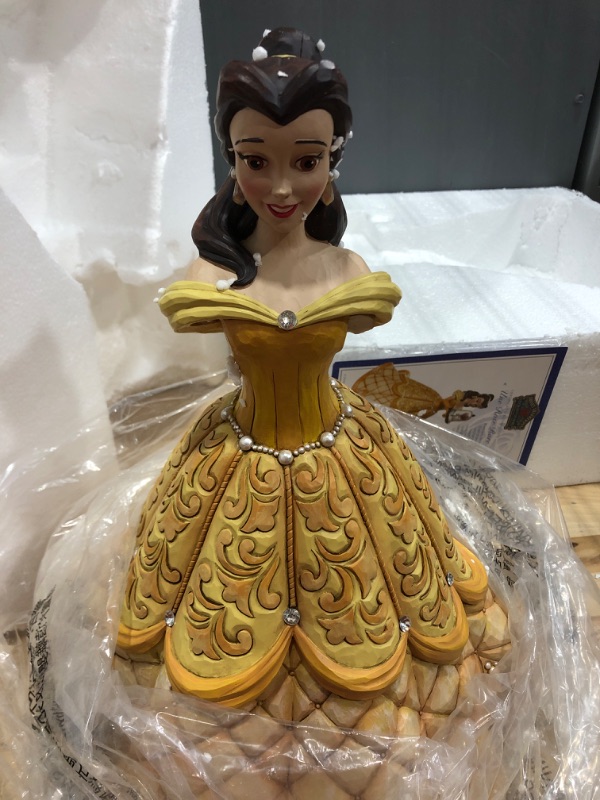 Photo 2 of ***USED ITEM. NEEDS REPAIR & ASSEMBLY. ARMS BROKEN SEE PHOTOS***

Enesco Disney Traditions by Jim Shore Beauty and The Beast Belle Deluxe Enchanted Princess Series Figurine, 15 Inch, Multicolor