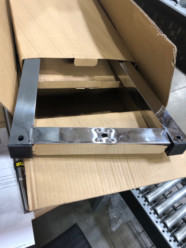 Photo 3 of **** OPEN BOX MAY BE MISSING HARDWARE****

VEVOR Lab Cart Stainless Steel Mayo Tray Stand 18x14 Inch Trolley Mayo Stand Adjustable Height 32-51 Inch Instrument Tray w/Removable Tray & 4 Omnidirectional Wheels for Home Equipment Personal Care