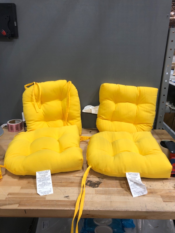 Photo 1 of ***NEW***
YELLOW PATIO TIE UP COMFY PILLOWS 4 PCS