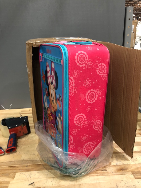 Photo 3 of ***NEW***
American Tourister Kids' Disney Softside Upright Luggage, Telescoping Handles, Minnie Mouse 2, Carry-On 18-Inch Carry-On 18-Inch Minnie Mouse 2
