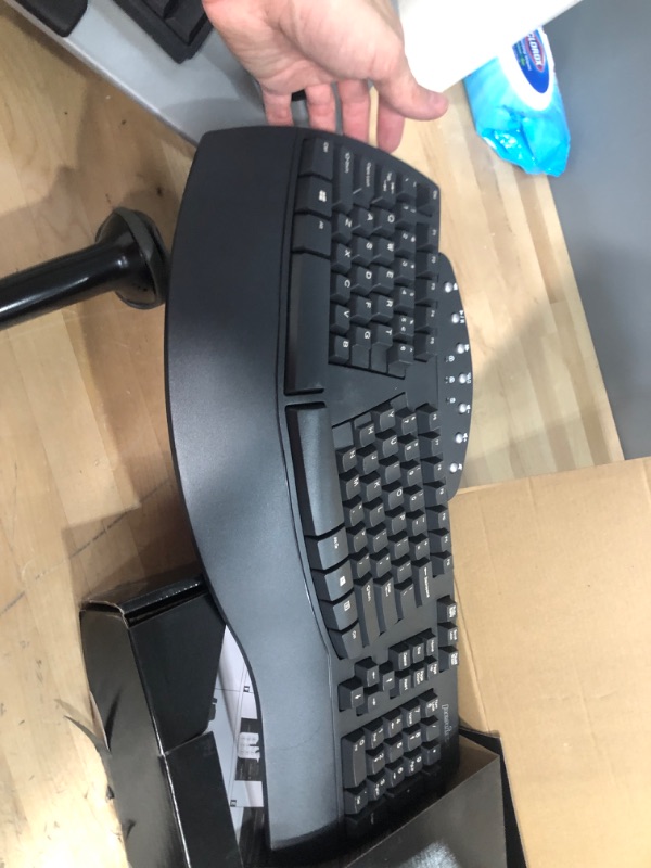 Photo 2 of Wireless Ergonomic Keyboard with Gel Wrist Rest Bundle