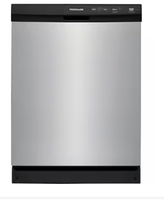 Photo 1 of Frigidaire Front Control 24-in Built-In Dishwasher (Stainless Steel) ENERGY STAR, 55-dBA