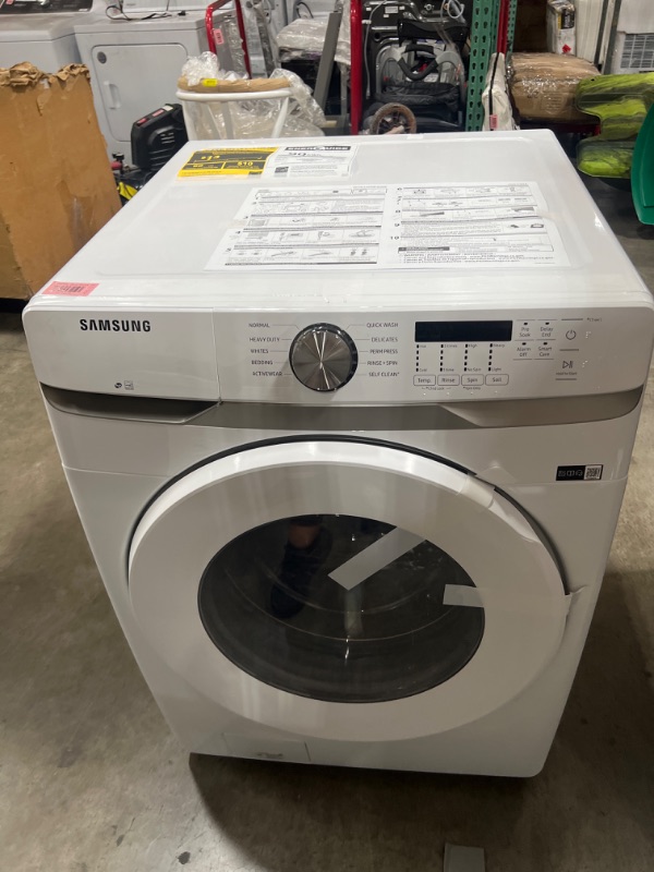 Photo 8 of Samsung 4.5-cu ft High Efficiency Stackable Front-Load Washer (White) ENERGY STAR