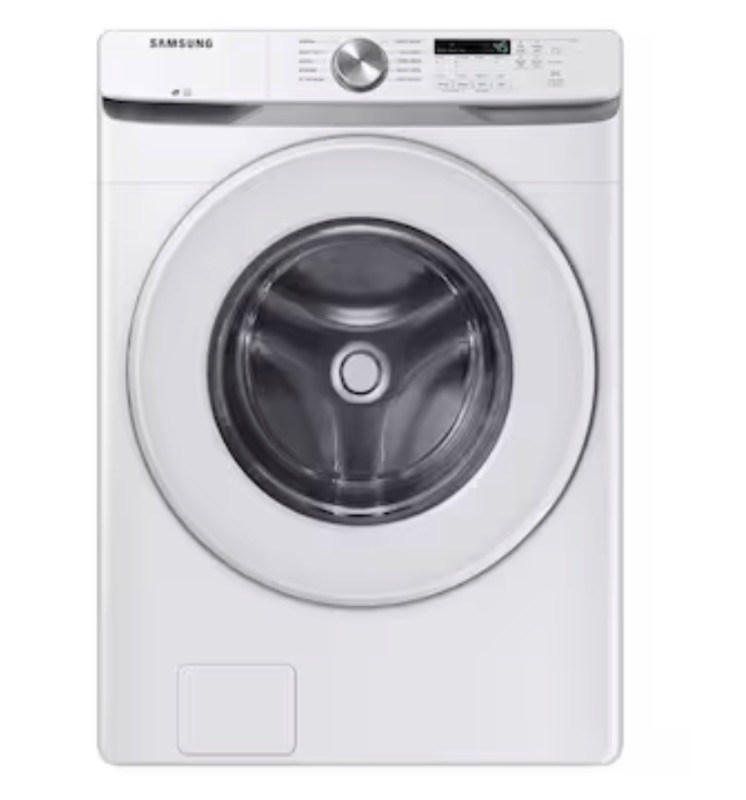 Photo 1 of Samsung 4.5-cu ft High Efficiency Stackable Front-Load Washer (White) ENERGY STAR