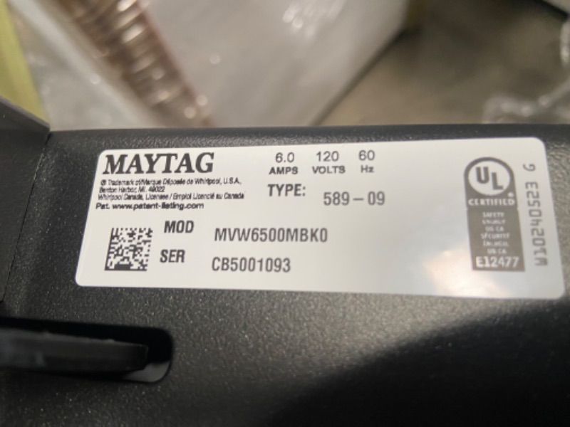 Photo 1 of Maytag Pet Pro 4.7-cu ft High Efficiency Agitator Top-Load Washer (Volcano Black)