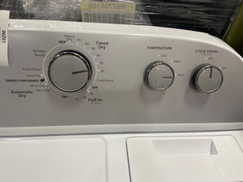 Photo 4 of Whirlpool 7-cu ft Electric Dryer (White