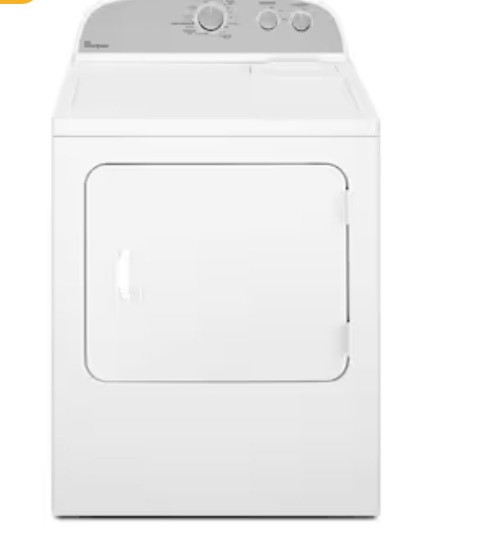 Photo 1 of Whirlpool 7-cu ft Electric Dryer (White