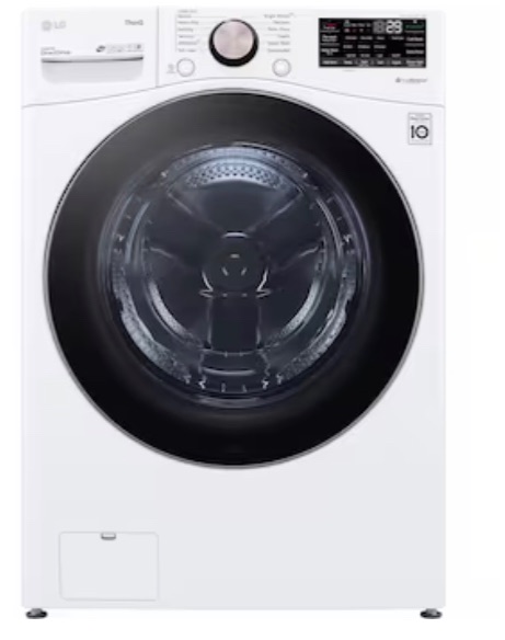 Photo 1 of LG TurboWash 360 4.5-cu ft High Efficiency Stackable Steam Cycle Smart Front-Load Washer 