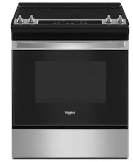 Photo 1 of Whirlpool 30-in Smooth Surface 4 Elements 4.8-cu ft Self-Cleaning Slide-in Electric Range